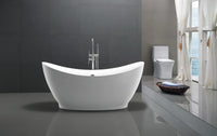 Thumbnail for ANZZI Reginald Series 5.67 ft. Freestanding Bathtub in White FreeStanding Bathtub ANZZI 