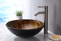 Thumbnail for ANZZI Nile Series LS-AZ206 Vessel Sink - Glass Bathroom Sink ANZZI 