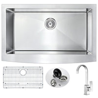 Thumbnail for ANZZI ELYSIAN Series KAZ3620-035B Kitchen Sink Kitchen Sink ANZZI 
