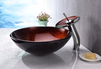 Thumbnail for ANZZI Arc Series LS-AZ216 Vessel Sink - Glass Bathroom Sink ANZZI 