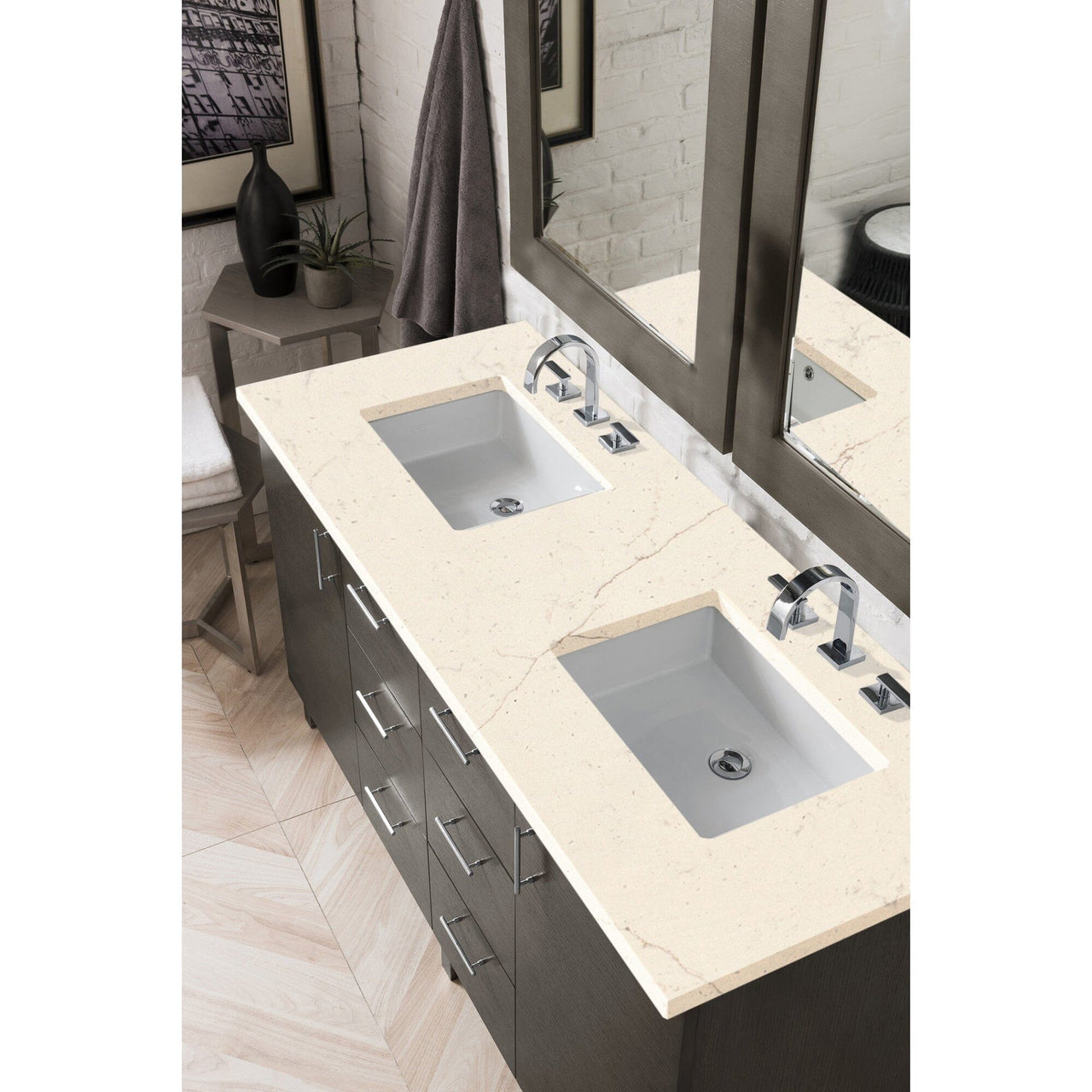 James Martin Metropolitan 60" Double Vanity Vanity James Martin 