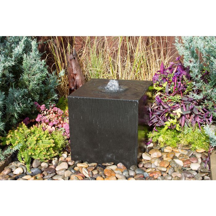 Real Stone Fountains ABZ120 Kanji Fountain Kit - Black Fountain Blue Thumb 