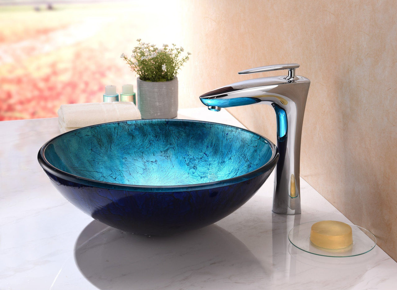ANZZI Arc Series LS-AZ196 Vessel Sink - Glass Bathroom Sink ANZZI 
