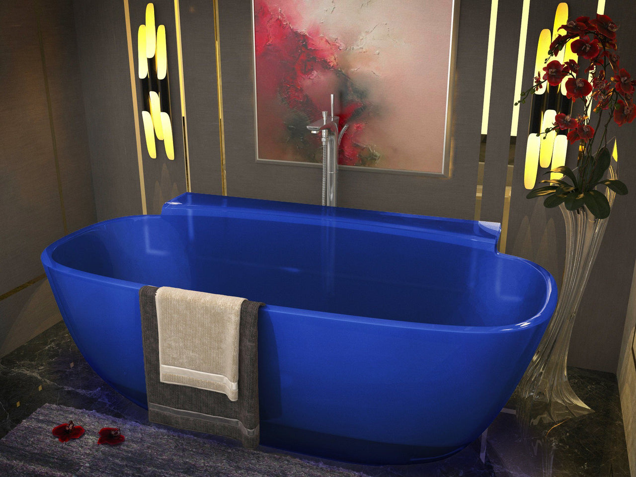 ANZZI Vida FT-AZ523B FreeStanding Bathtub FreeStanding Bathtub ANZZI 